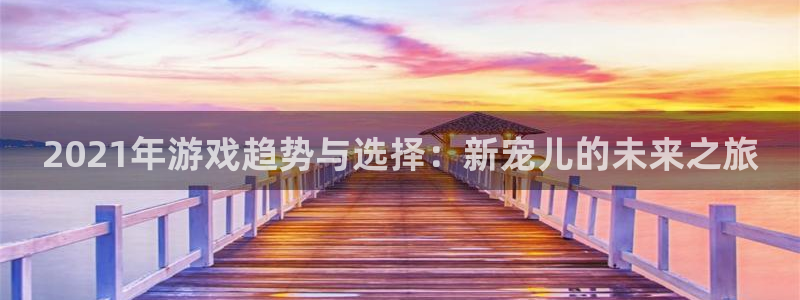 陕西省西安市新宝GG子文化创意：2021年游戏趋势与选择：新宠儿的未来之旅