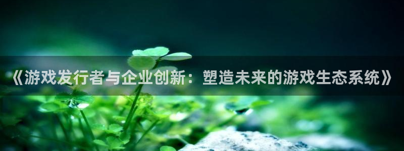 新宝GG官网游戏：《游戏发行者与企业创新：塑造未来的游戏生态系统》