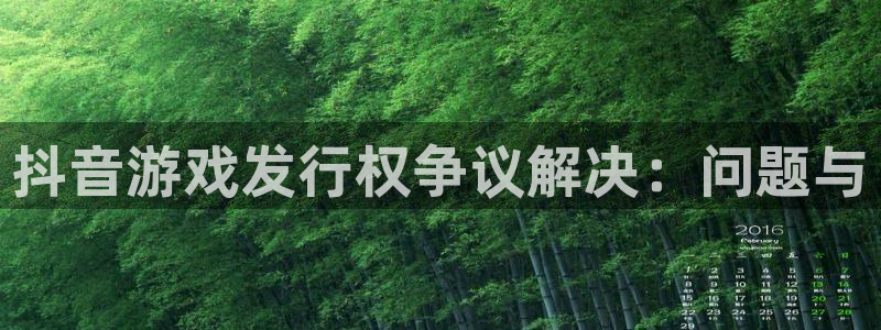 新宝GG品牌策划：抖音游戏发行权争议解决：问题与